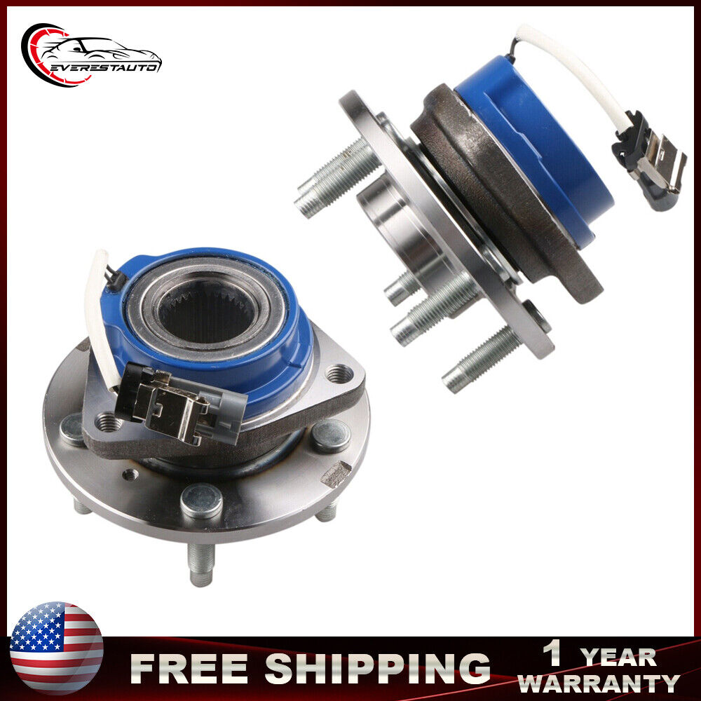 Pair Front Wheel Hub Bearing Assembly For Pontiac Aztek Chevy Impala w/ ABS