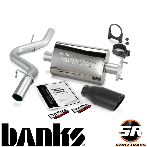 Banks Power 51314-B Monster Exhaust Kit For 04-06 Jeep Wrangler 4.0L