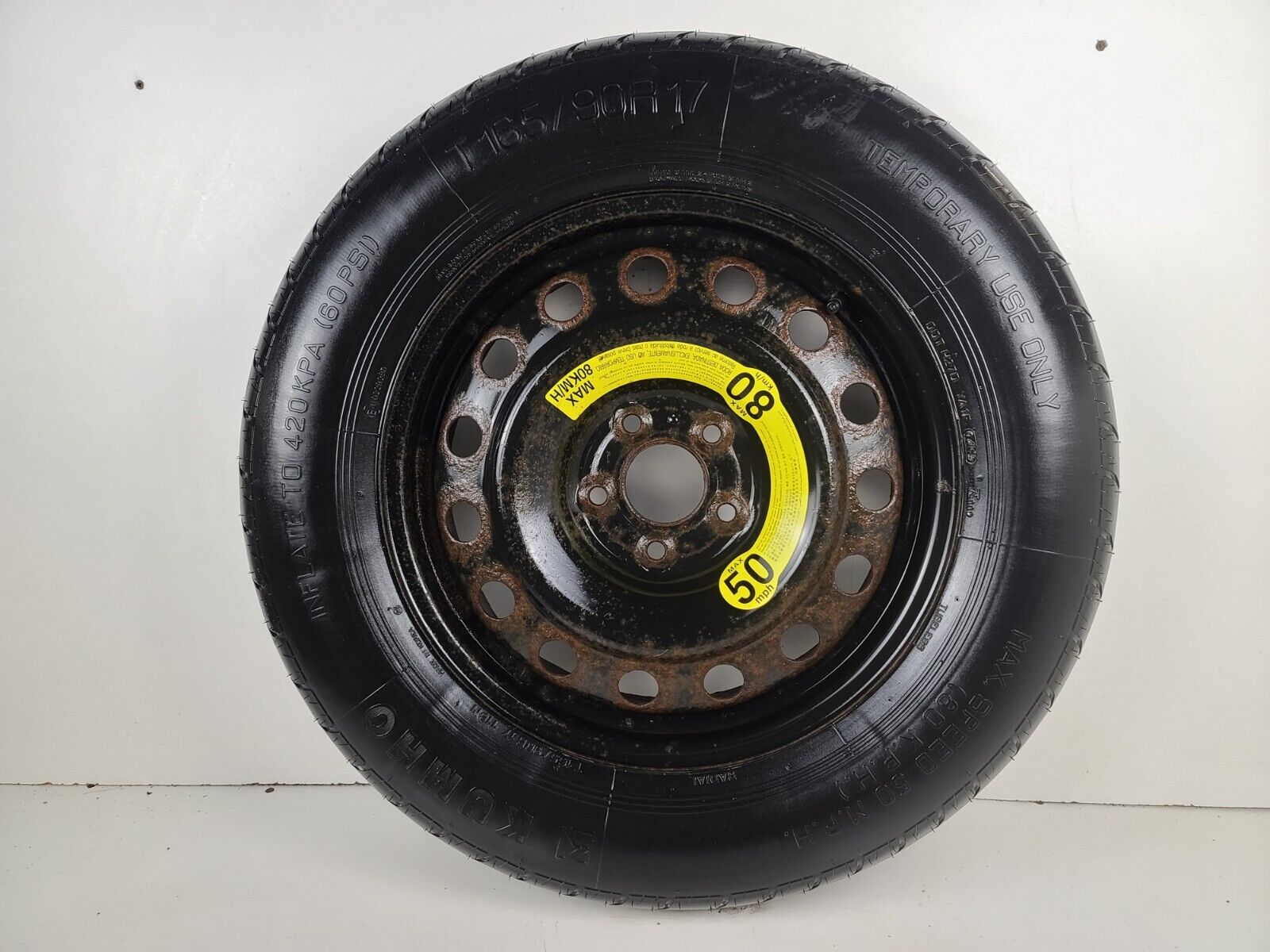 Spare Tire 17’’ Fits: 2007-2020 Hyundai Santa Fe Compact Donut Oem
