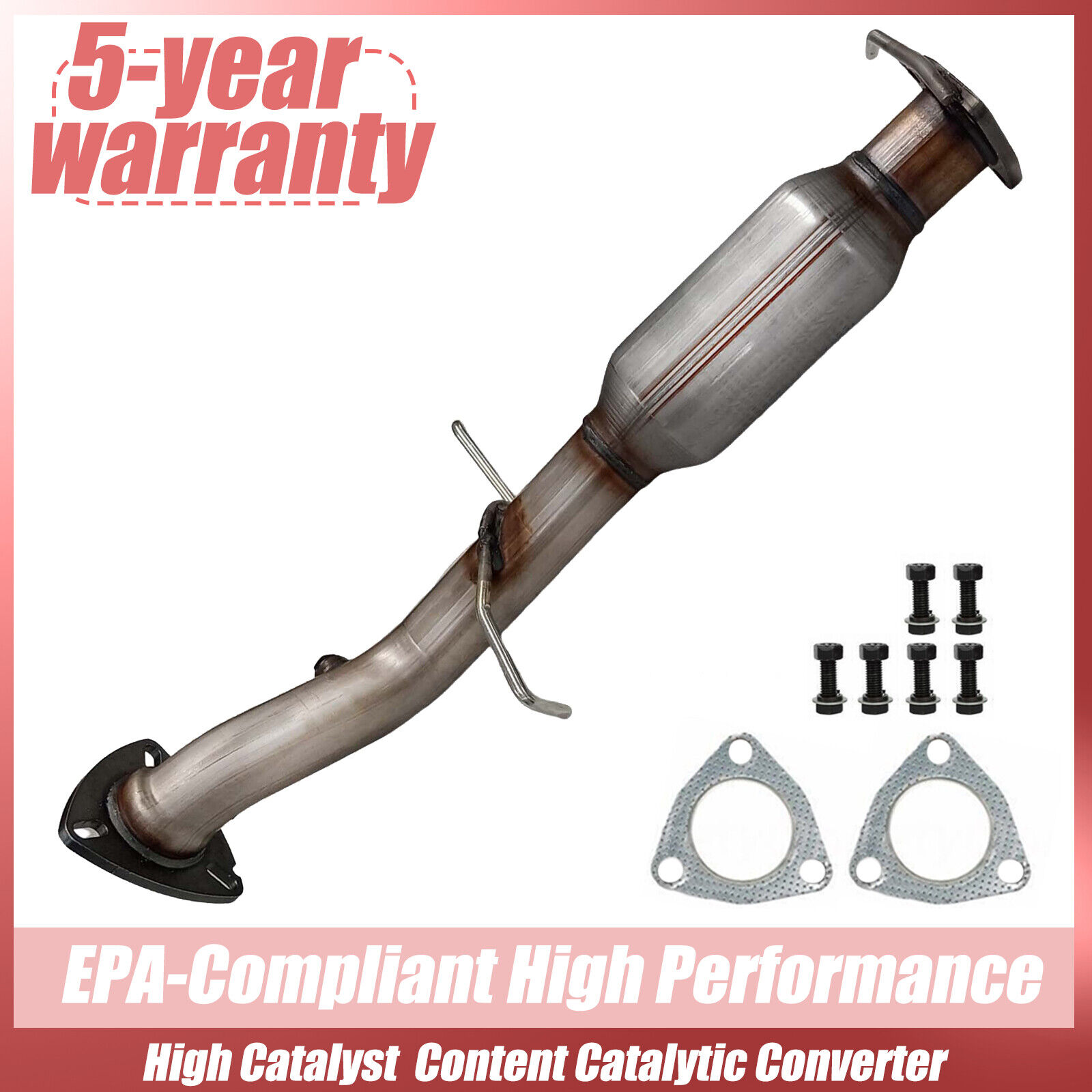 Fit 96-99 Chevy Blazer GMC Jimmy 4.3L V6 Catalytic Converter Rear Exhaust Pipe