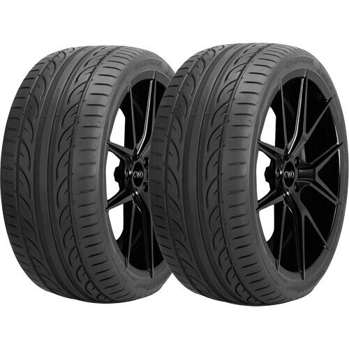 (QTY 2) 255/40ZR19 Hankook Ventus V12 evo2 K120 100Y XL Black Wall Tires