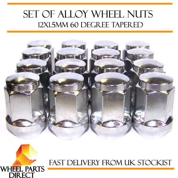 Alloy Wheel Nuts (16) 12x1.5 Bolts Tapered for Ford Capri 68-87