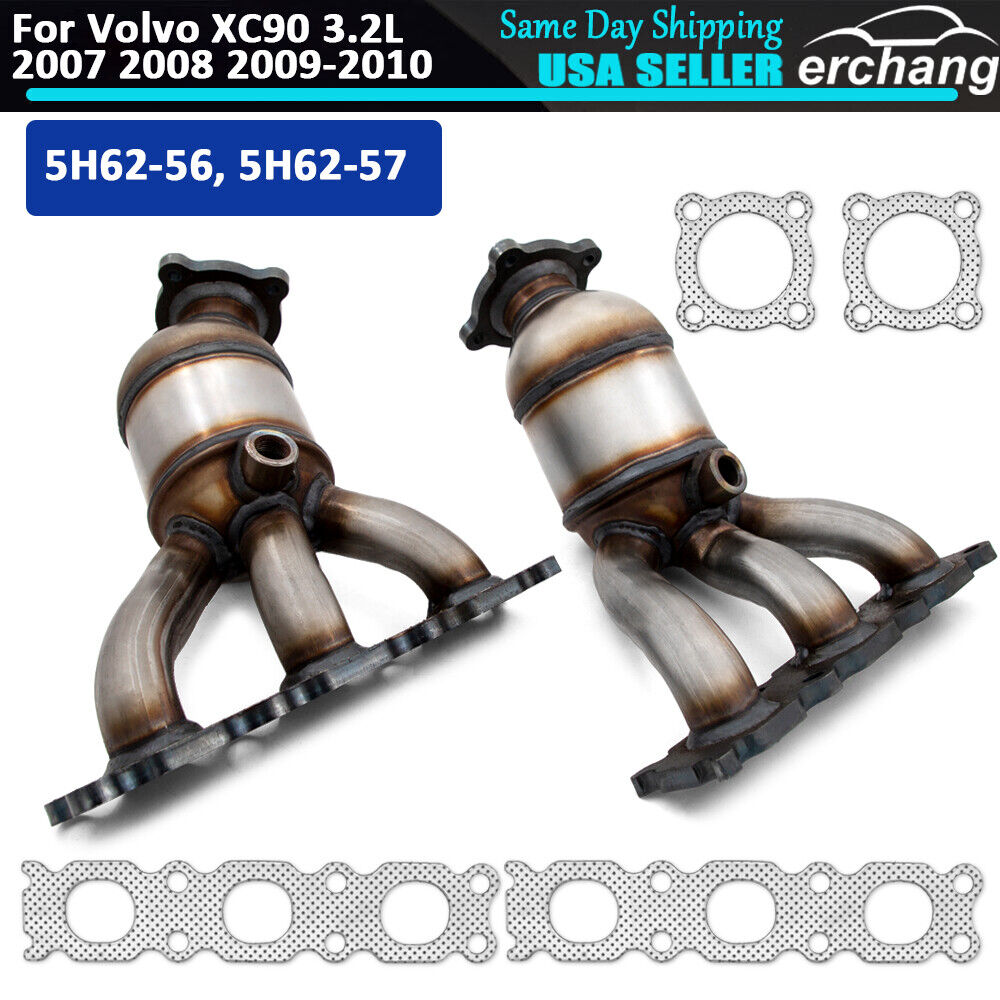 Fits For 2007-2010 Volvo XC90 3.2L Left & Right Side Exhaust Catalytic Converter