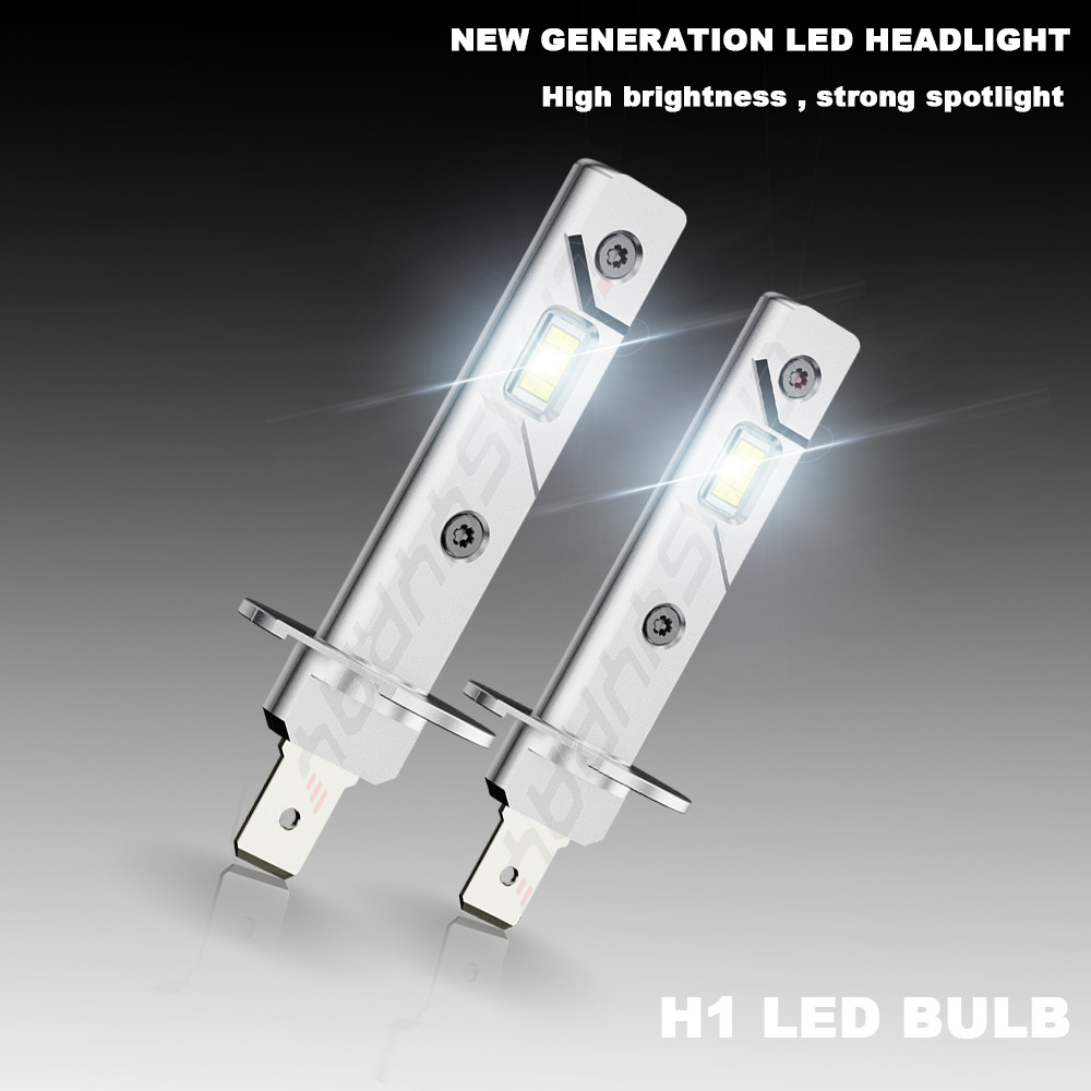 H1 6000K Super Bright White 40000LM CSP LED Headlight Bulb Kit High Low Beam DRL