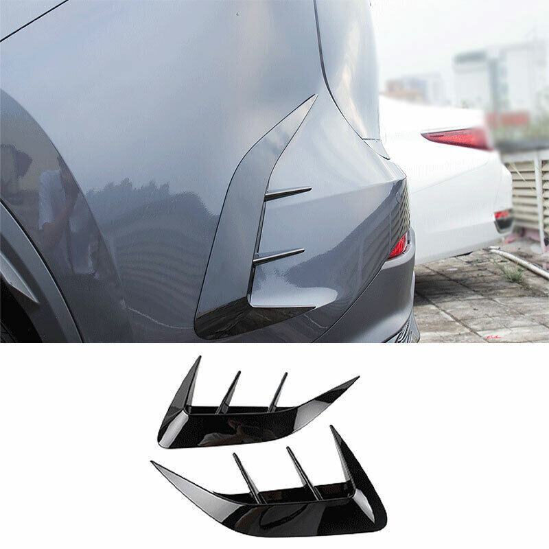 For Lexus NX250 350 22-23 Gloss Black Rear Bumper Side Air Inlet Vent Trim Cover