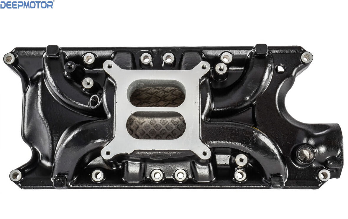Intake Manifold Dual Plane for SBF 289 302 Windsor Small Block Ford Black