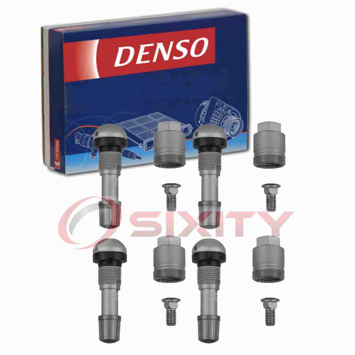 4 pc Denso TPMS Sensor Service Kits for 2009-2015 Bugatti Veyron 16.4 Tire yr