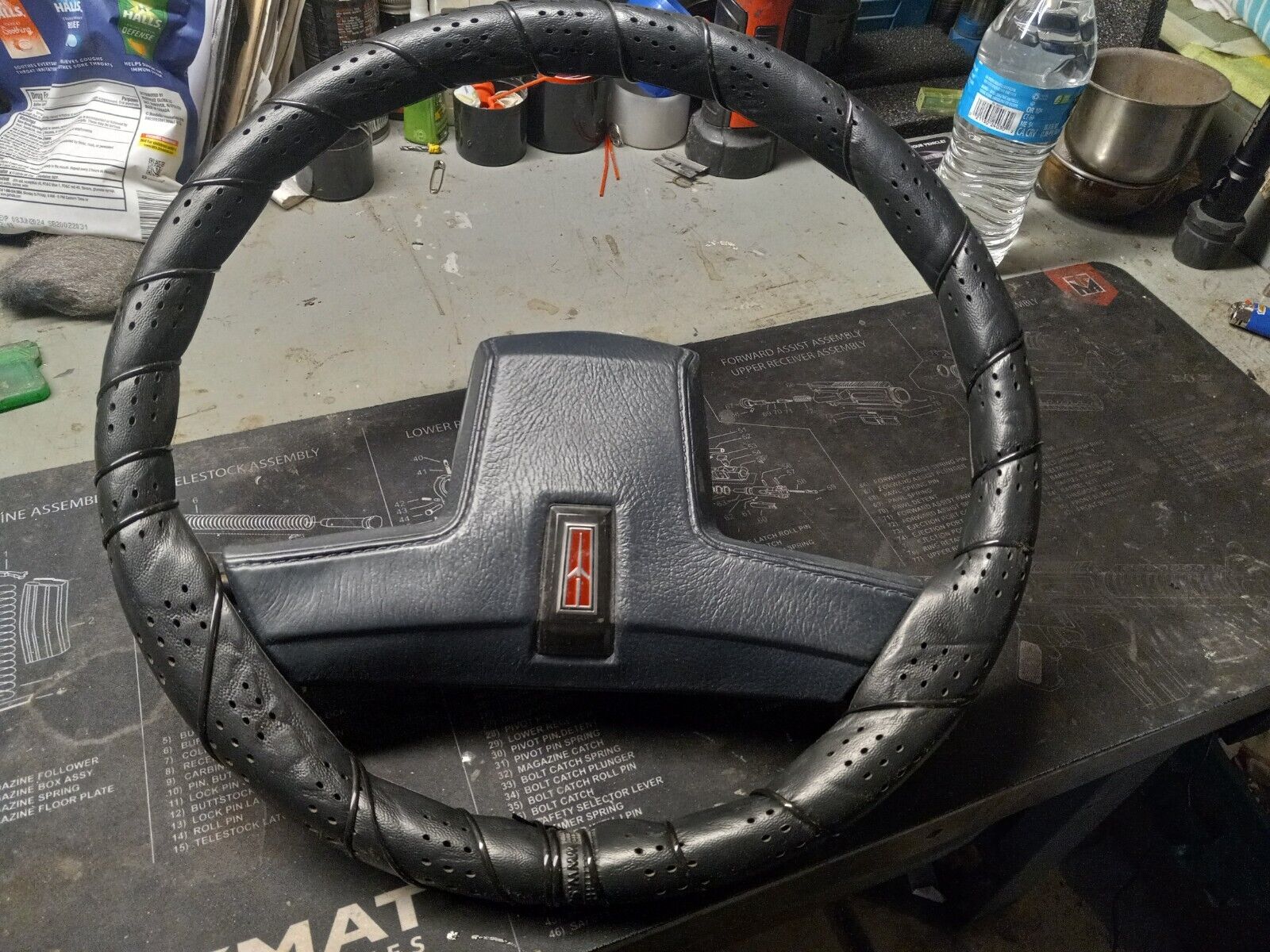84 Olds cutlass Supreme Steering Wheel with Leather Wrap