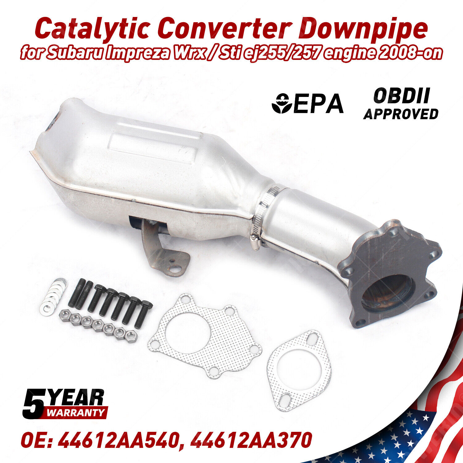 Catalytic Converter Downpipe for Subaru Impreza Wrx / Sti/Forester XT/Outback XT