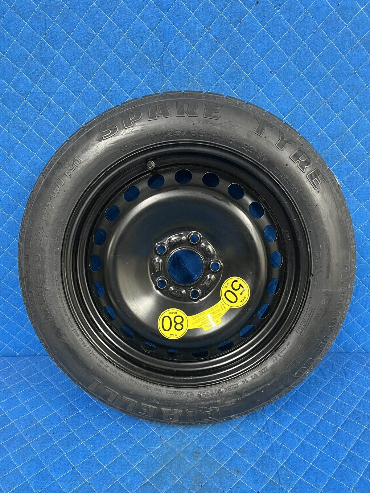 Spare Tire 16’’ Fits: 2005-2010 Volvo S40 V50 Compact Donut 125/85/16-2