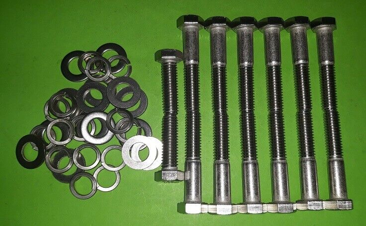 Cadillac V8 331 390 Engine EXHAUST Manifold Header Stainless Hex Bolts Fleetwood