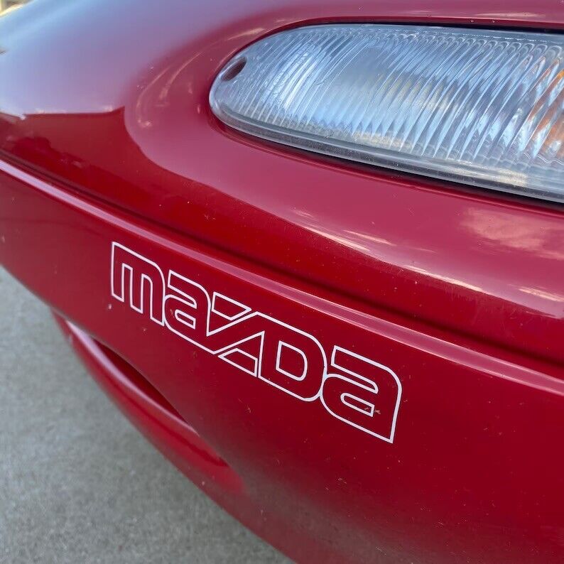 Mazda Miata MX-5 NA Front Bumper Mazda Outline Decal 7” Sticker Weatherproof