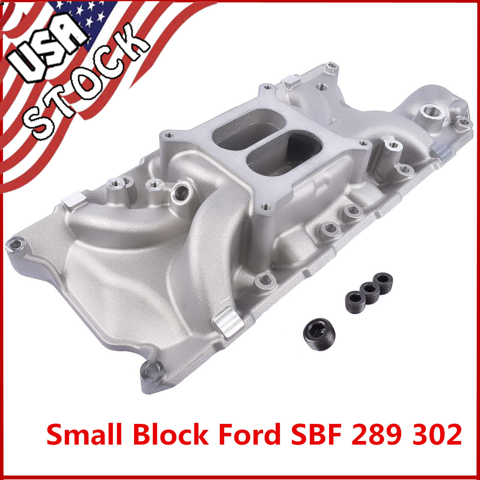 Intake Manifold For Ford Small Block Windsor SBF V8 289 302 Dual Plane