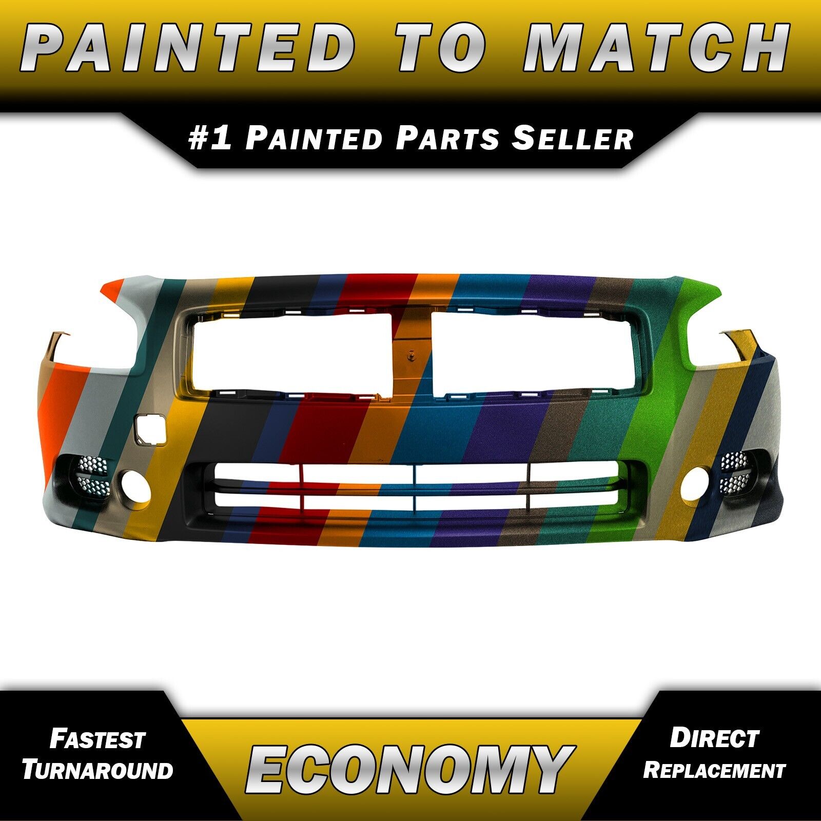 NEW Painted To Match- Front Bumper Cover Replacement for 2009-2014 Nissan Maxima