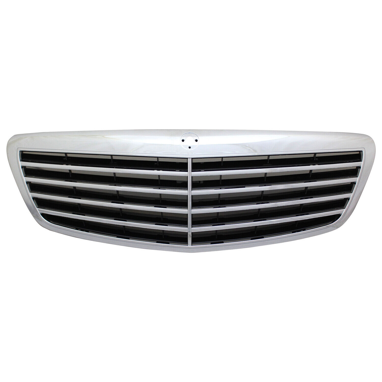 MB1200136 NEW Black Grille with Chrome Molding Fits 2007-2009 Mercedes S550
