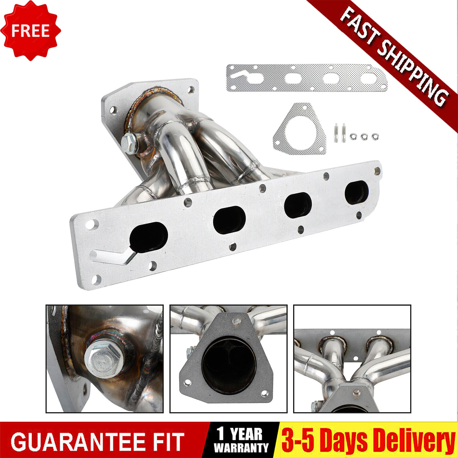 Exhaust Stainless Header Kit For Chevy Cobalt & HHR For Saturn Ion-1 & Ion-2 NEW