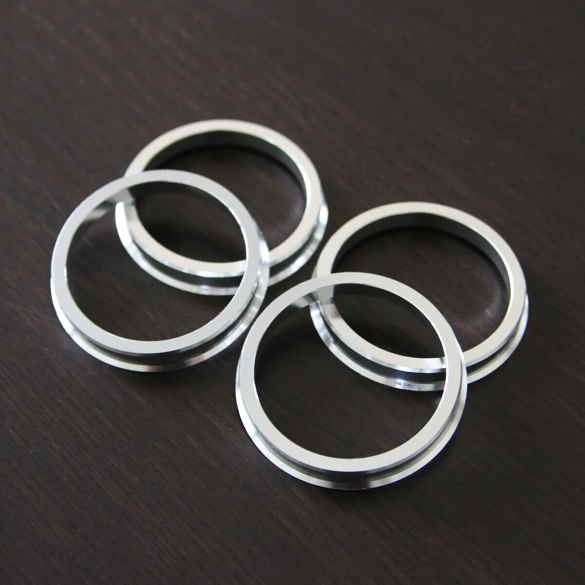 (4) Aluminum Hub Centric Rings for 57.1mm Hub & 66.6mm Wheel (57.1-66.56)