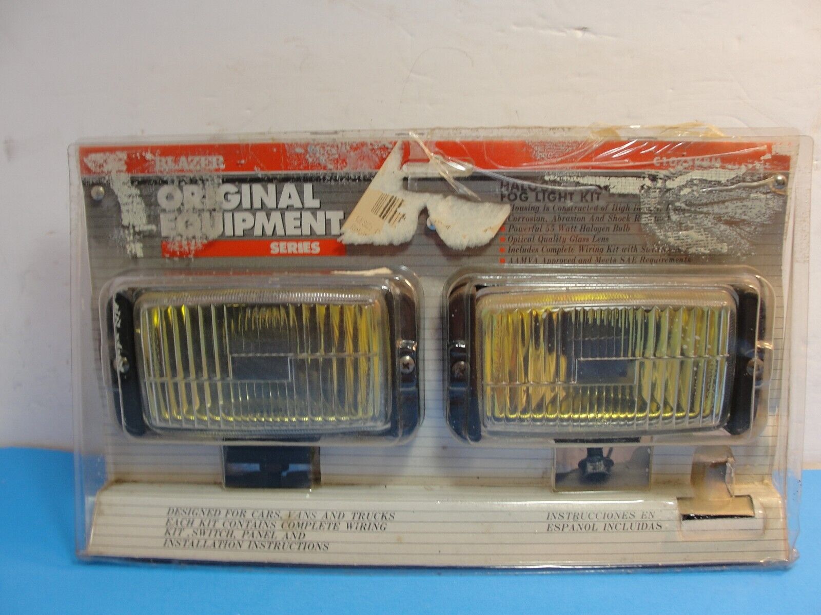 Vintage Blazer Car Truck Fog Lights Lamps Glass Lens Amber Chrome Halogen 1980s