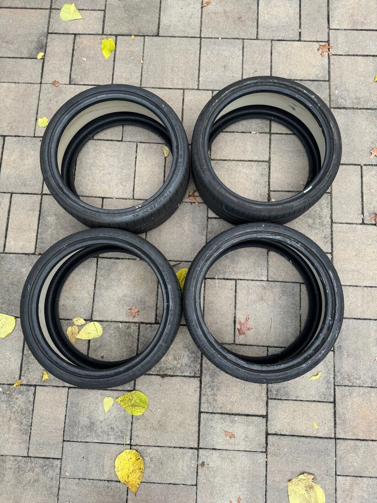 Lightly Used Continental SportContact 6 275/30ZR20 97Y XL Tire Set of 4 Audi RS5