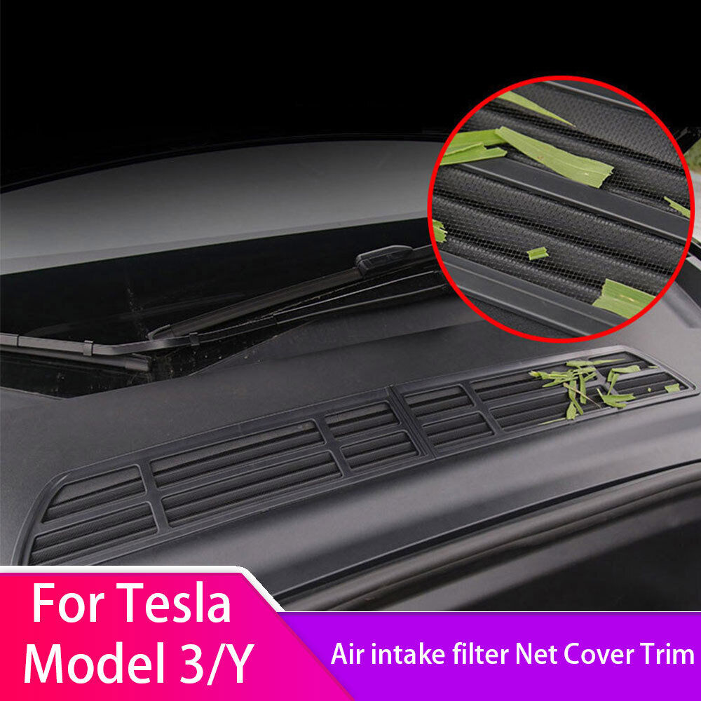  For Tesla Model Y Air Inlet Protective Cover Insect-proof Net Front Cover Trim