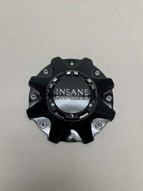 Insane Off-Road Gloss Black/Chrome Logo Wheel Center Cap ER038 310L214-D