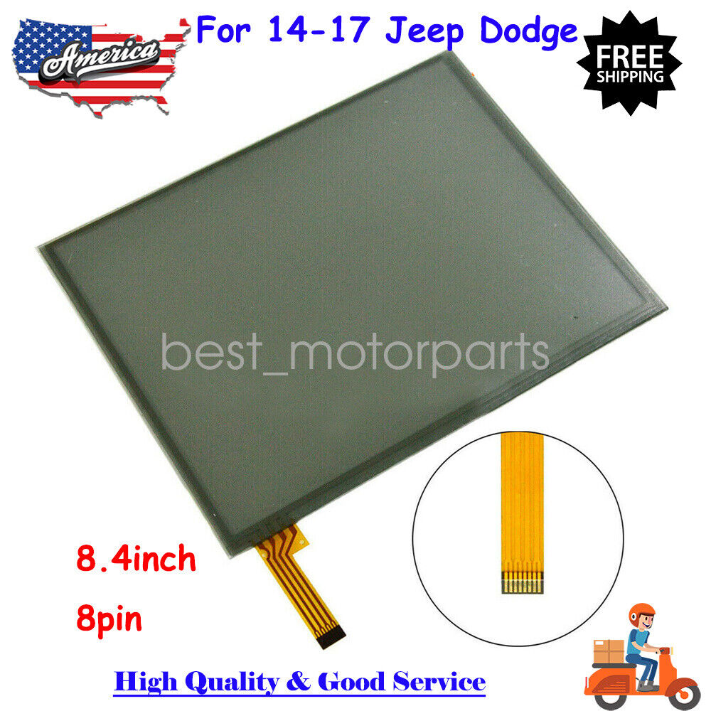 Touch Screen Digitizer For 2013-18 Jeep Chrysler Dodge Uconnect 3C 8.4A VP3 VP4