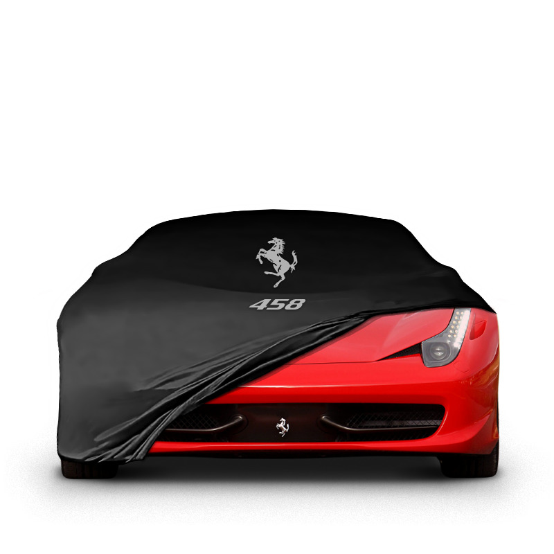 458 INDOOR CAR COVER WİTH LOGO ,COLOR OPTIONS PREMİUM FABRİC