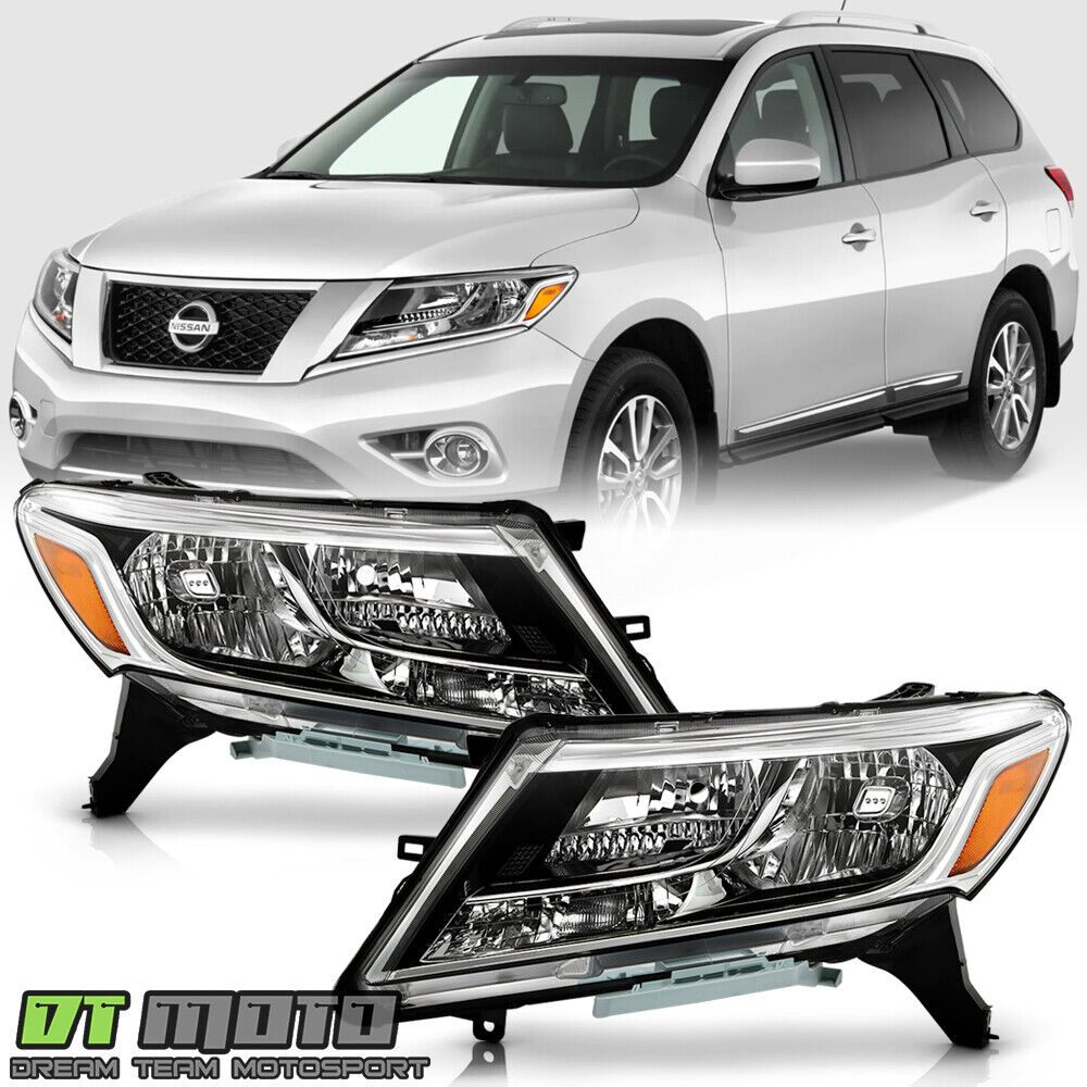 For 2013-2016 Nissan Pathfinder Factory Style Headlights Headlamps Replacement