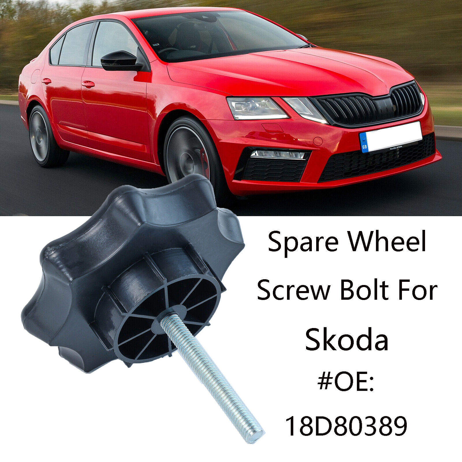 Bolt Adapter Spare Tire Wheel Mounting Screw Retainer For Skoda Octavia Fabia
