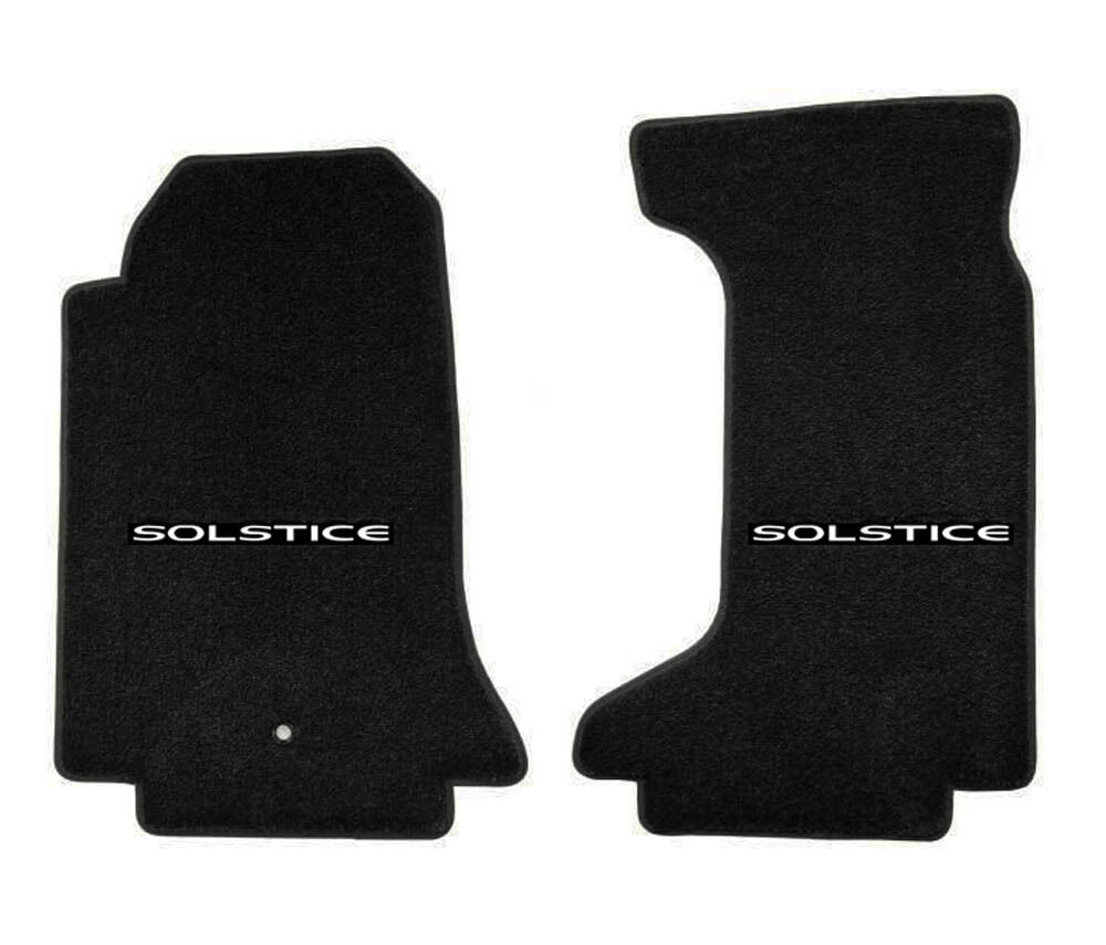 NEW Floor mats 2007-2010 Pontiac Solstice Embroidered Script Letters Logo Pair