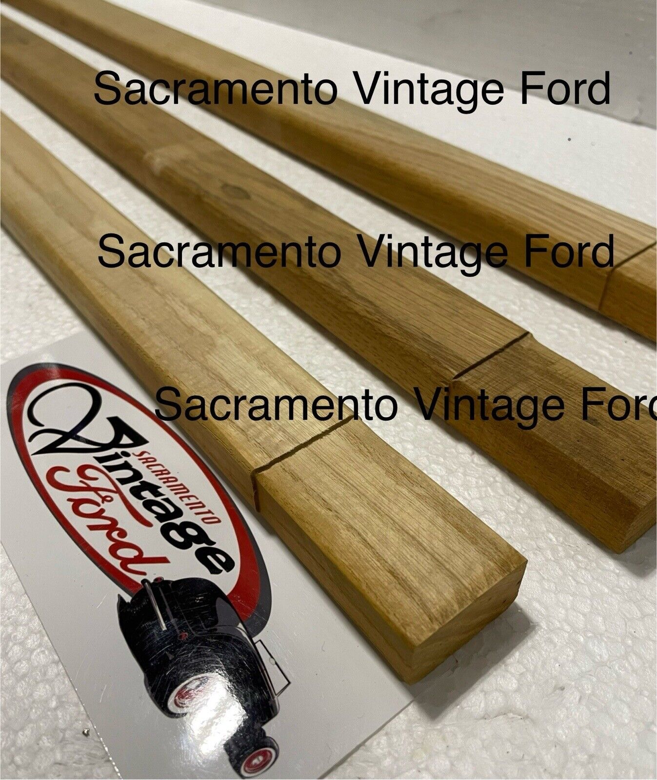 1926 1927 Ford Model T Roadster Top Wood Bows Set of 3 Straight Section