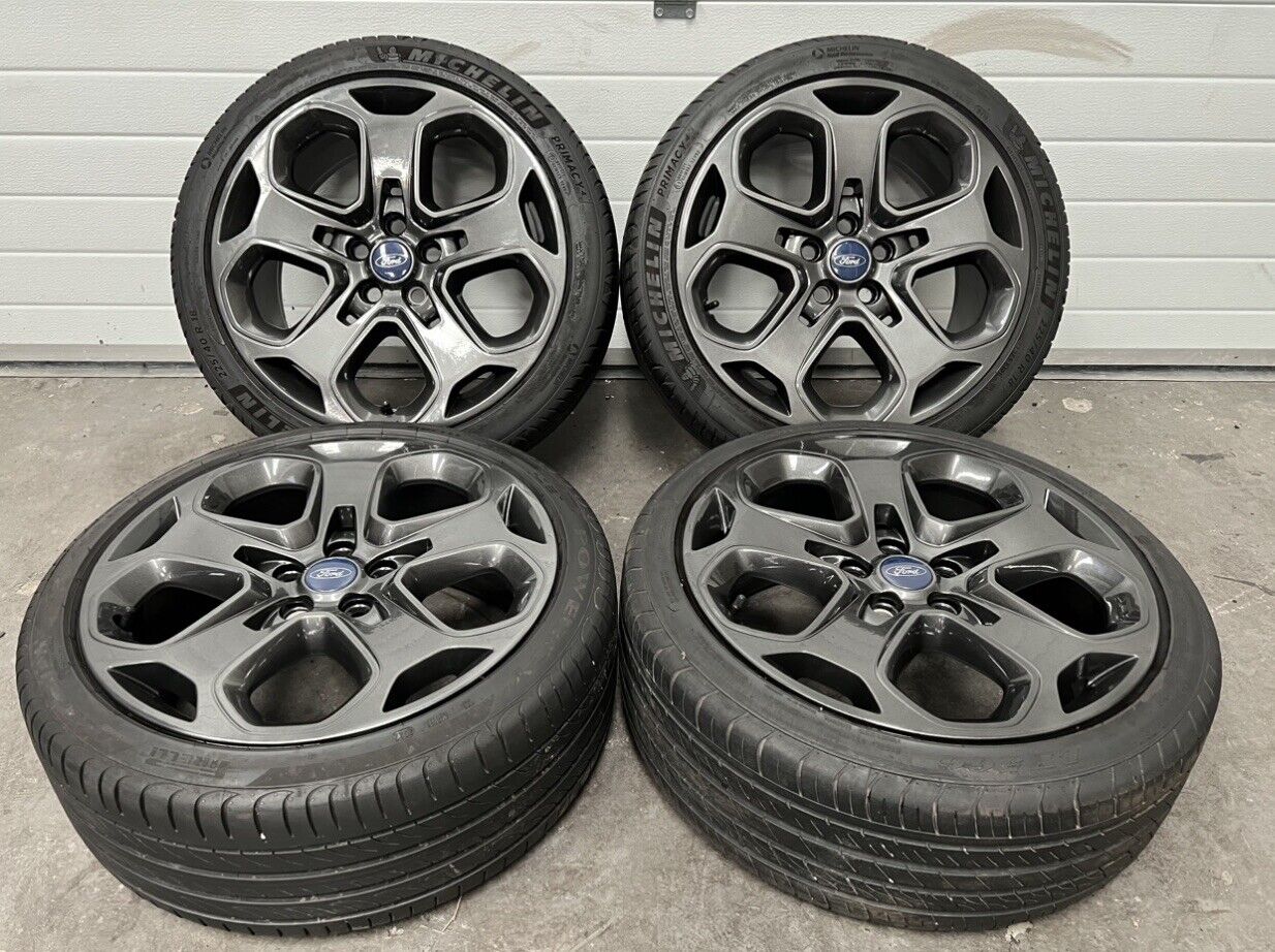 *REFURBISHED* FORD SNOWFLAKE 18”” 5x108 ALLOY WHEELS + NEW TYRES CONNECT MONDEO