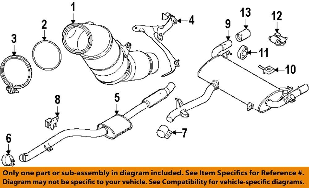 BMW OEM 2022 X4 Exhaust System Exhaust System-Tailpipe Extn 18309894676