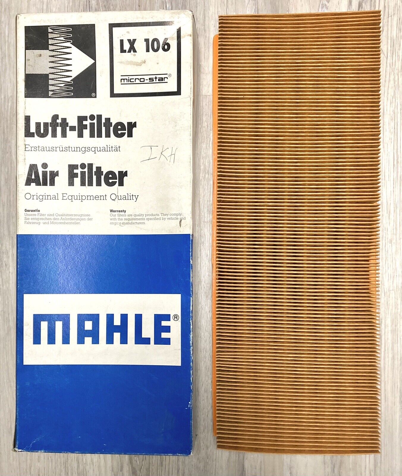 Mahle LX106 Air Filter for BMW E32 E34