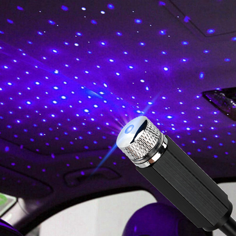 Car Atmosphere Lamp Interior Ambient Star Starry Sky Light LED USB Projector New