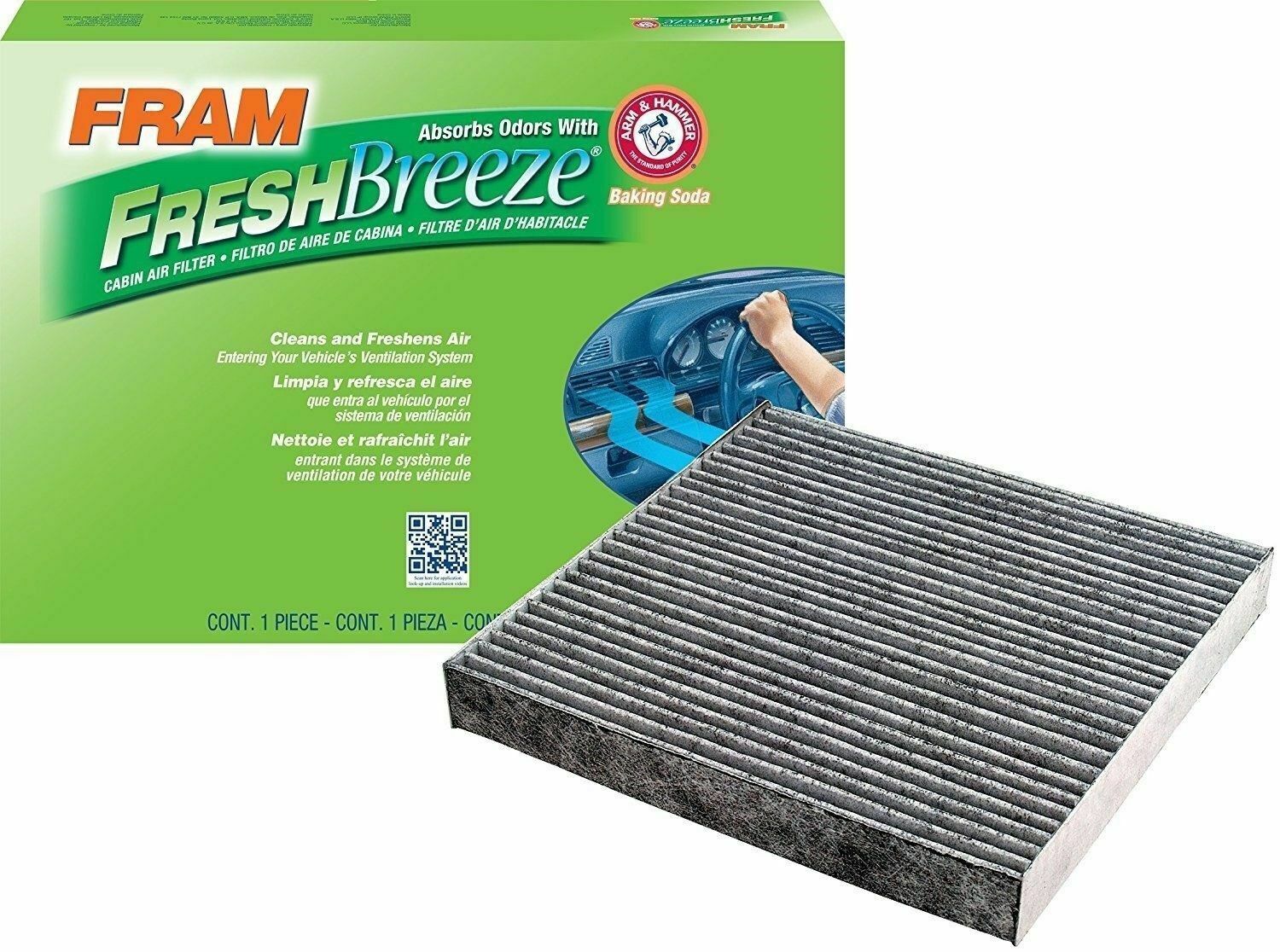 FRAM Fresh Breeze Cabin Air Filter For Honda Acura Easy Install Air Filter
