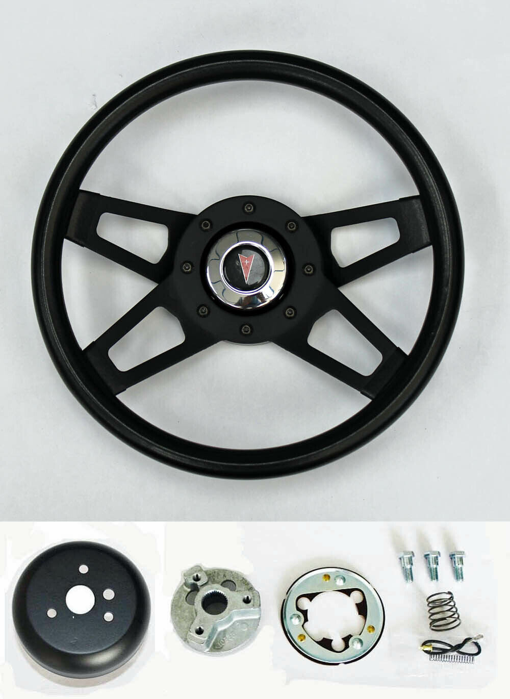 69-93 Firebird Grand Prix GTO Tempest 13 1/2 black black 4 spoke steering wheel