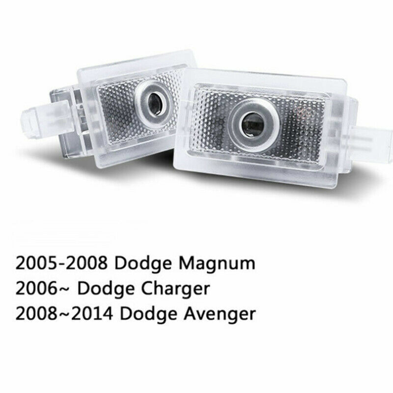 4x Scat Pack Logo Ghost LED Door Lights Laser Projector HD For Dodge Charger