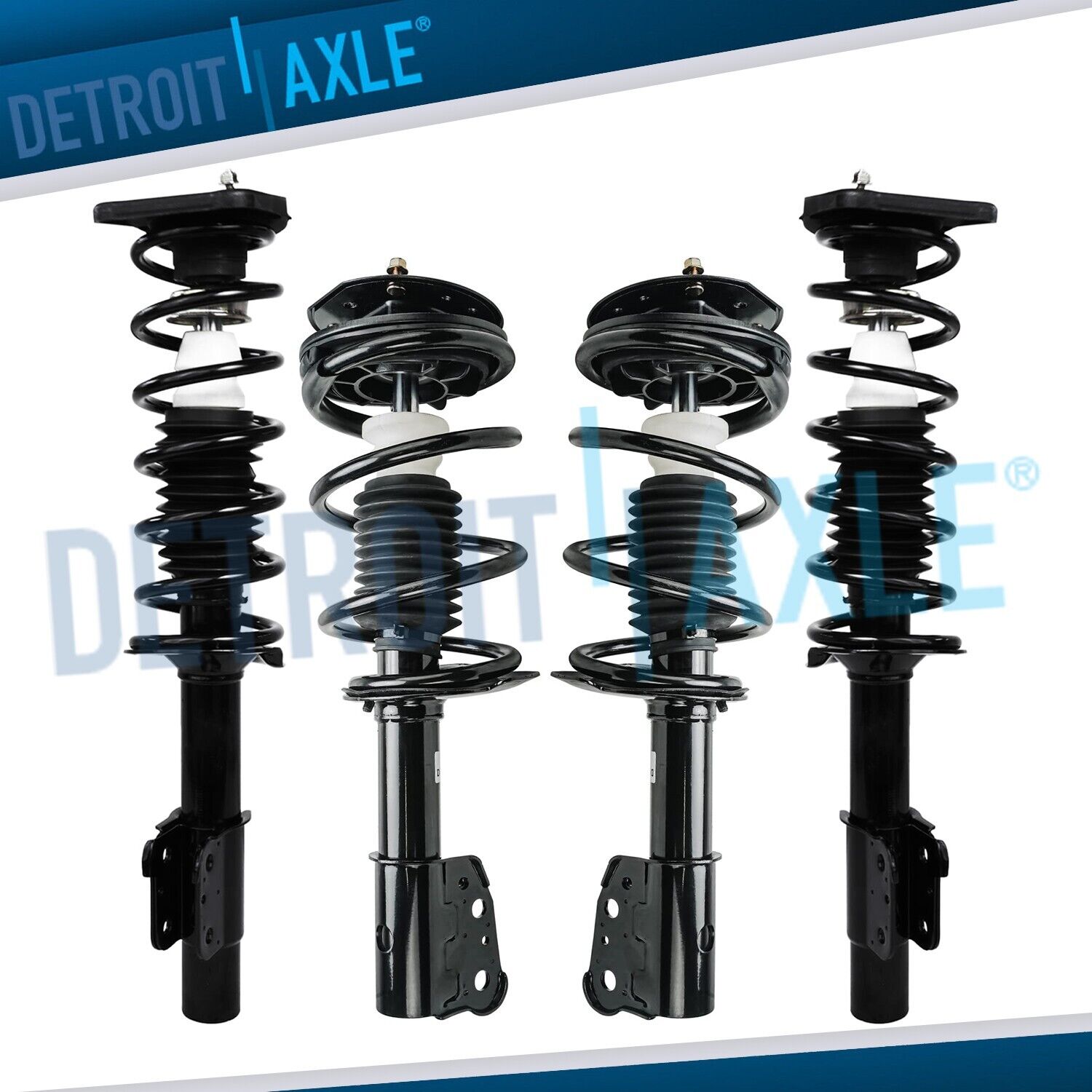 Front & Rear Strut and Coil Spring for Chevy Malibu Classic Pontiac & Grand AM