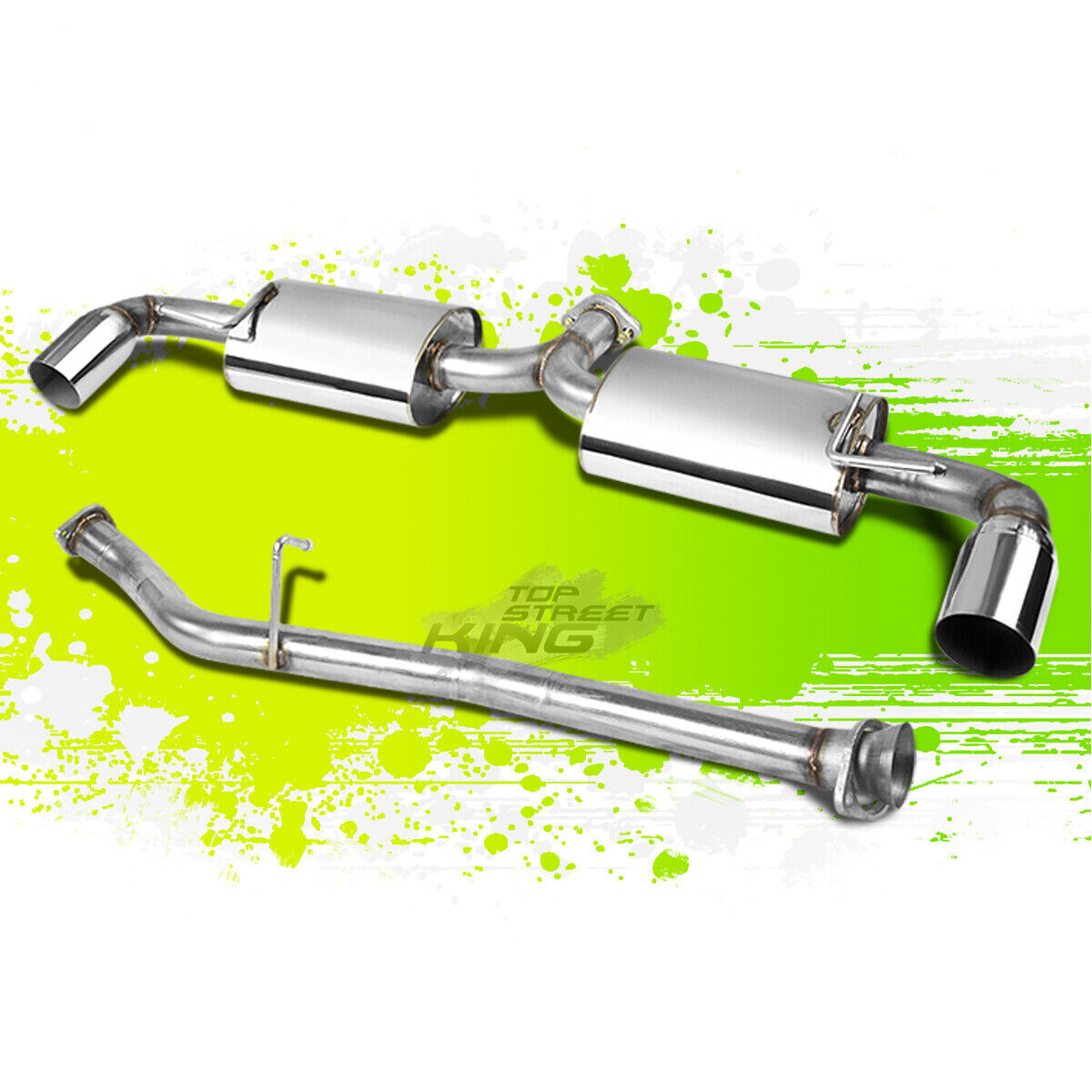 FOR 04-08 MAZDA RX-8/RX8 DUAL PATH BOLTON STAINLESS STEEL RACING CATBACK EXHAUST