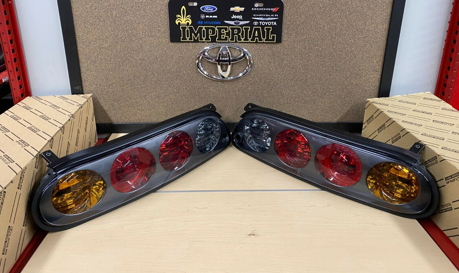 1997-1998 TOYOTA SUPRA GENUINE OEM LEFT & RIGHT TAIL LIGHTS LAMPS
