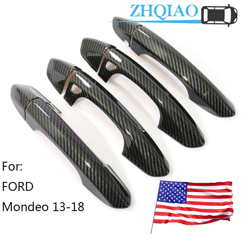 For 2013-2021 Ford Fusion Mondeo 15-20 Edge Carbon Fiber Door Handle Cover Smart