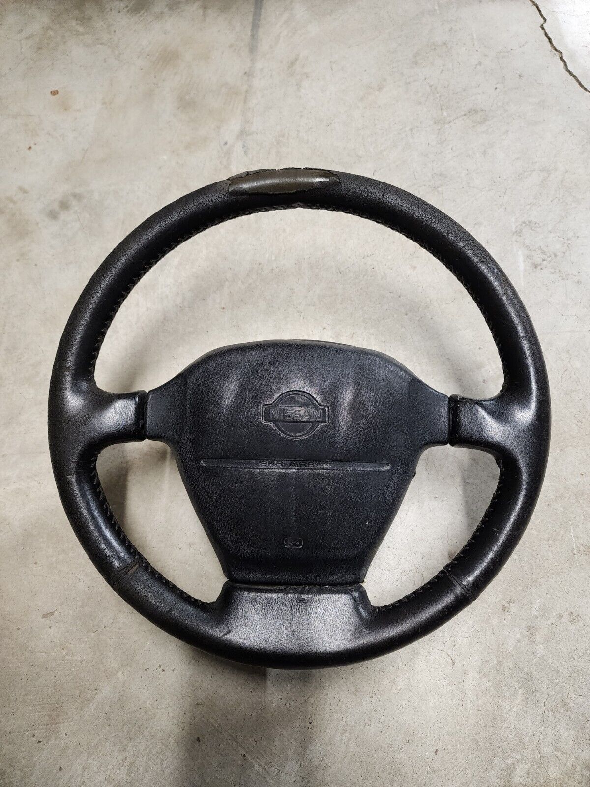 95-98 Nissan S14 240sx OEM steering wheel leather black factory original stock