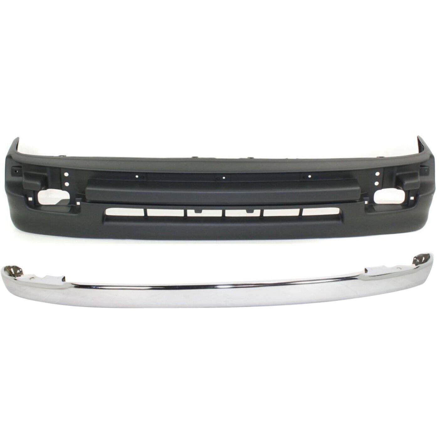 Bumper Cover Kit For 98-2000 Toyota Tacoma DLX Model Front 2pc