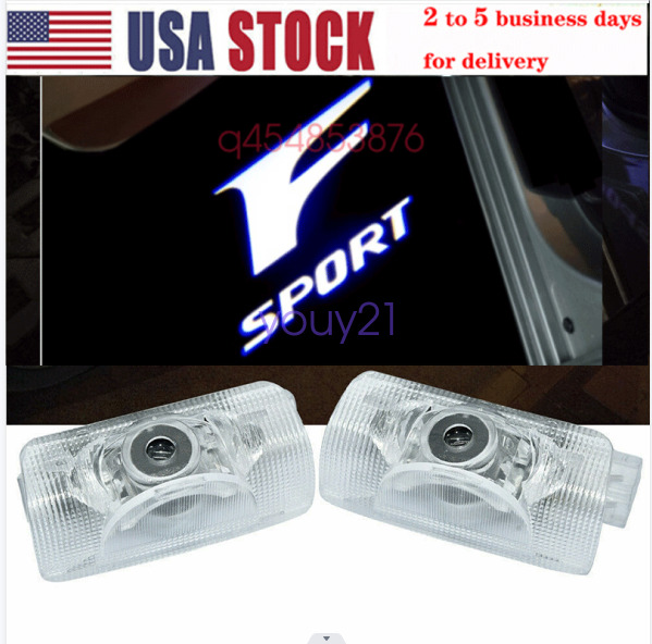 2Pcs LED HD Door Puddle Courtesy Ghost Shadow Lights For Lexus ES GS GX HS IS
