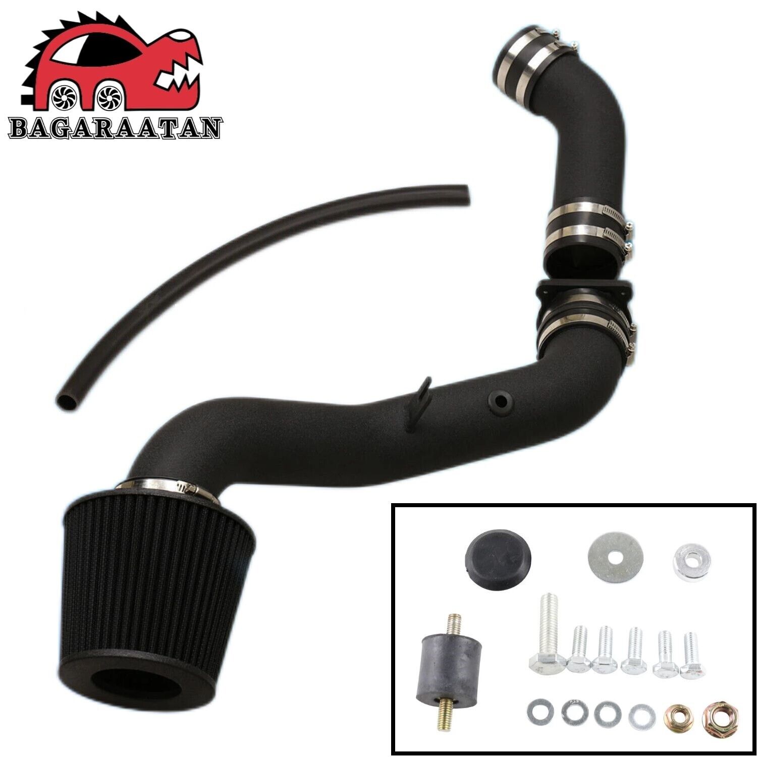 Black Cold Air Intake Induction Pipe w/ Filter for Nissan 350Z Infiniti G35 V35