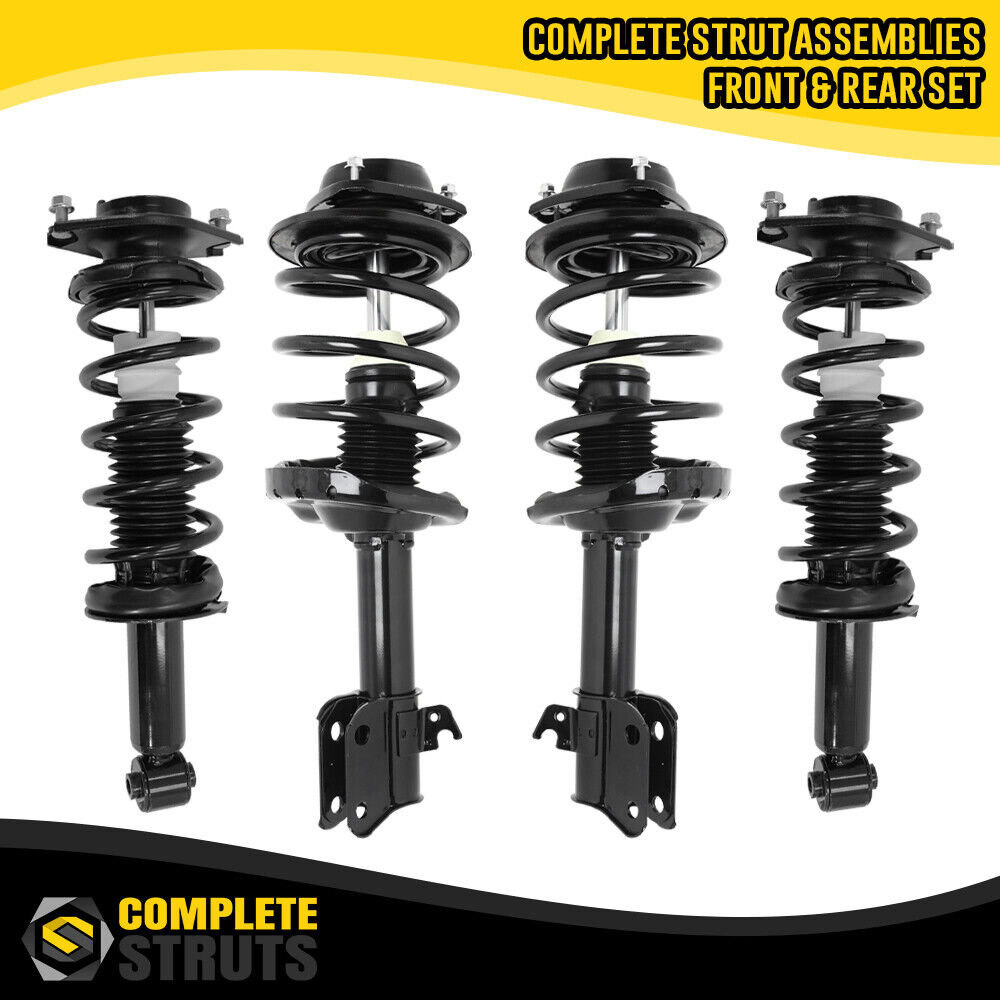 Front & Rear Complete Strut & Coil Spring Assemblies for 2010-2014 Subaru Legacy