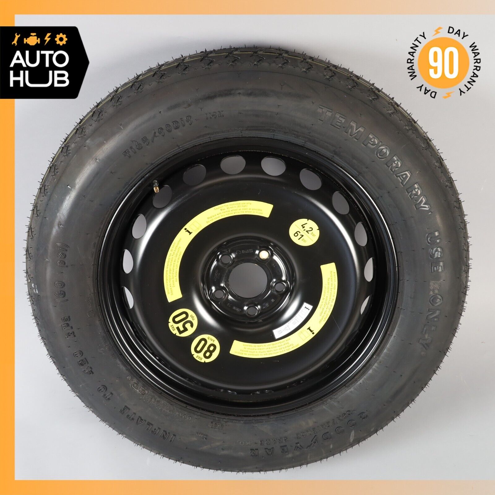 06-11 Mercedes W164 ML350 Emergency Spare Tire Wheel Donut Rim 155 90 18