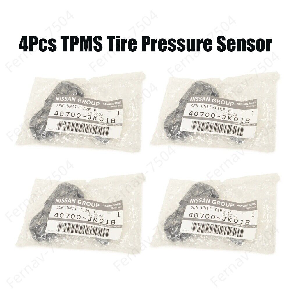 4Pcs OEM 40700-JK01B TPMS Tire Pressure Sensor For Infiniti FX35 FX45 FX50 G35