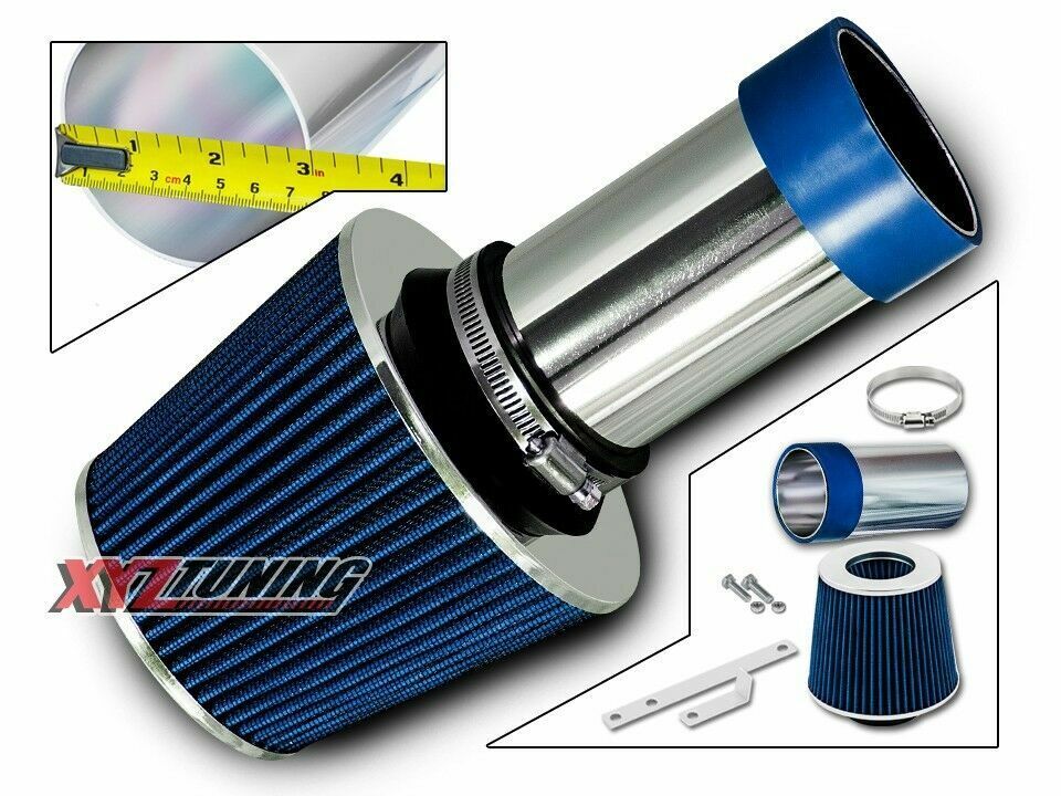 BLUE Short Ram Air Intake Induction Kit + Filter For 93-97 Vision 3.3L/3.5L V6